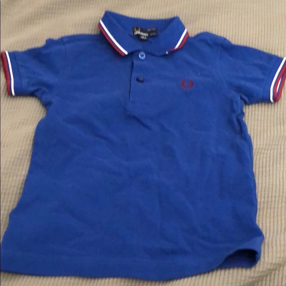 Fred Perry Polo Shirt Boys Sz4-5